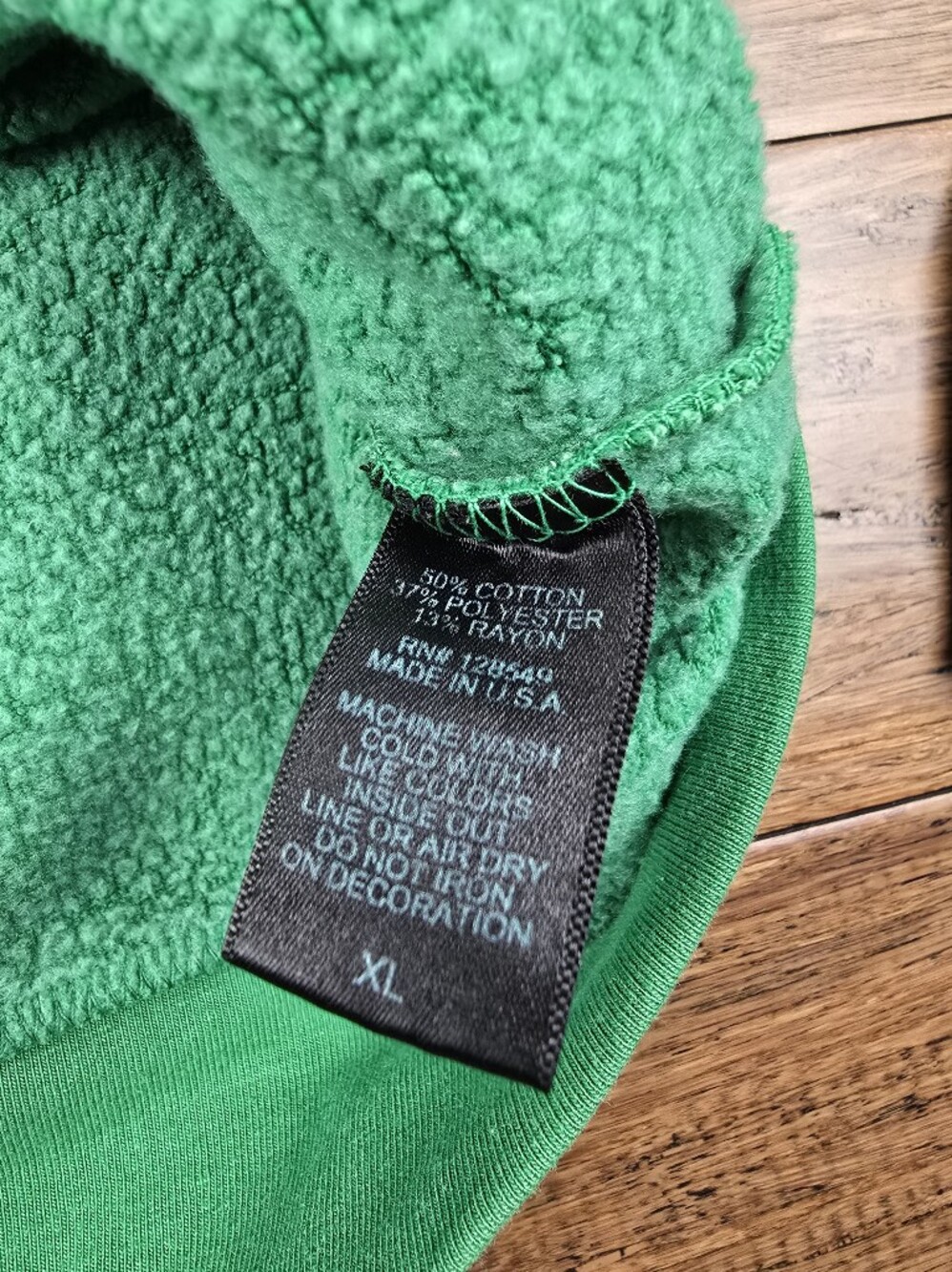 Aviator Nation 5 Stripe Green Sweatshirt XL - Picture 9 of 12
